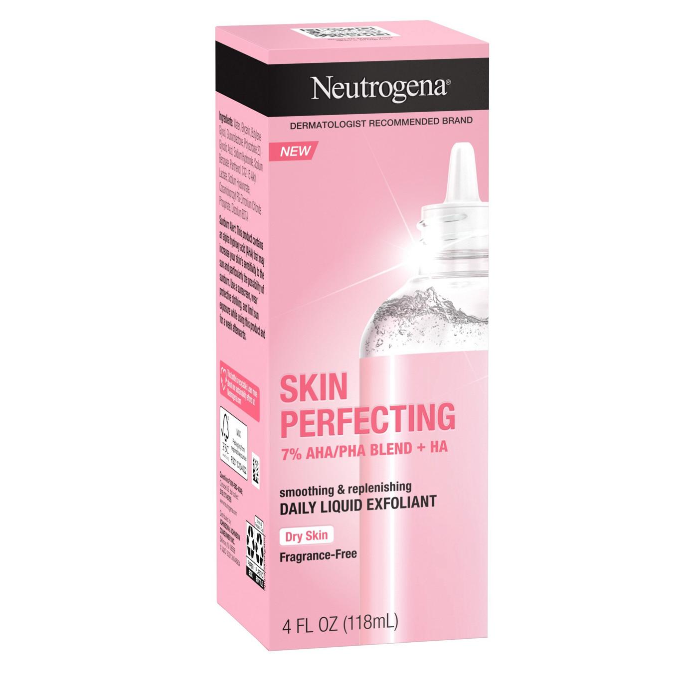Neutrogena Perfecting Dry Skin Liquid Exfoliant, Aha/Pha Blend + Ha; image 1 of 8