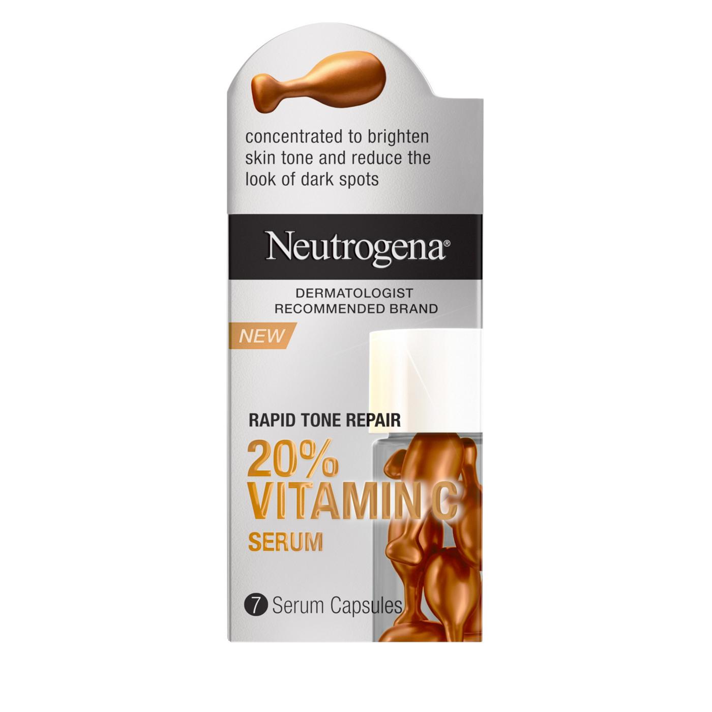 Neutrogena Rapid Tone Repair 20% Vitamin C Face Serum Capsules; image 5 of 6