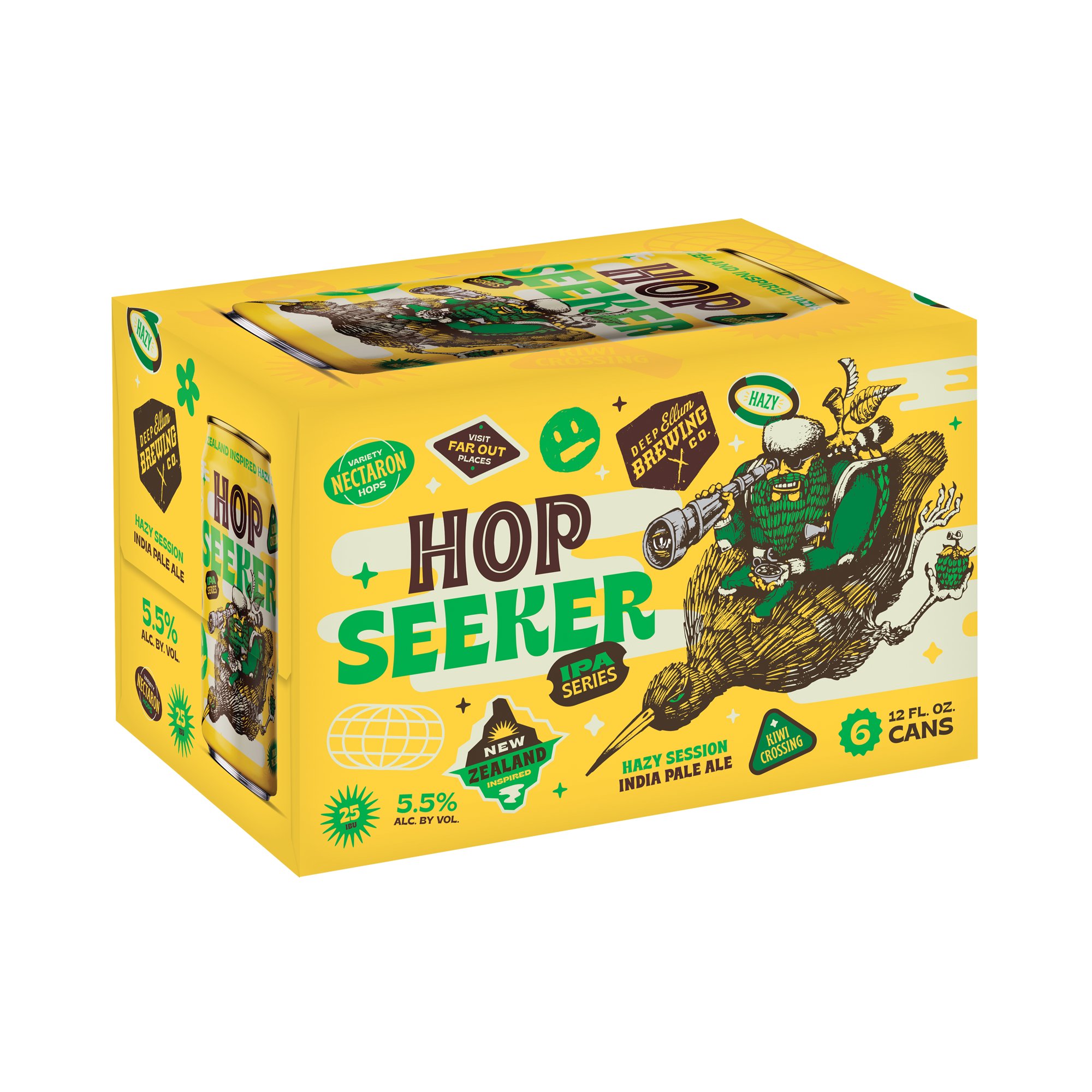 Deep Ellum Brewing Hop Seeker Series Hazy Session IPA 12 oz Cans Shop