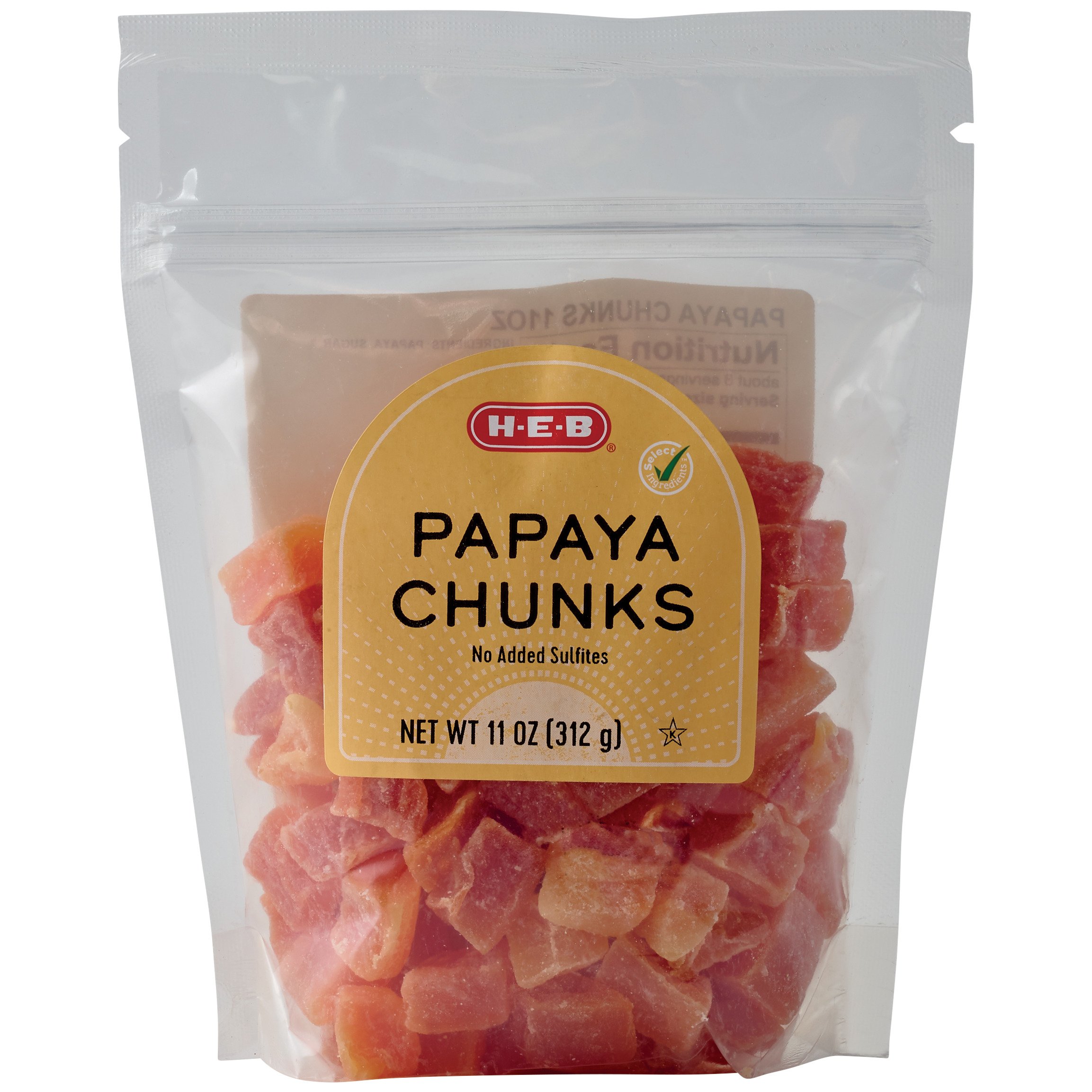 HEB Dried Papaya Chunks Shop Fruit at HEB