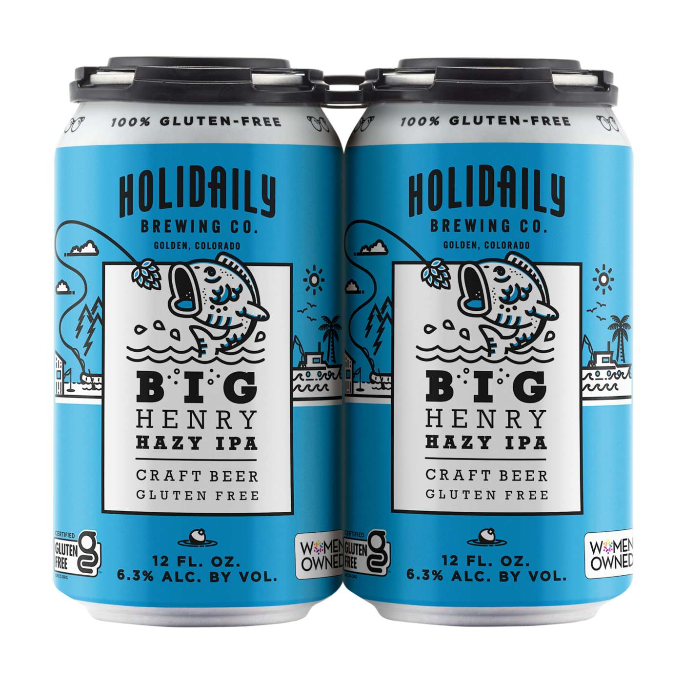 Holidaily Brewing Big Henry Hazy IPA Gluten Free 12 Oz Can; image 1 of 2