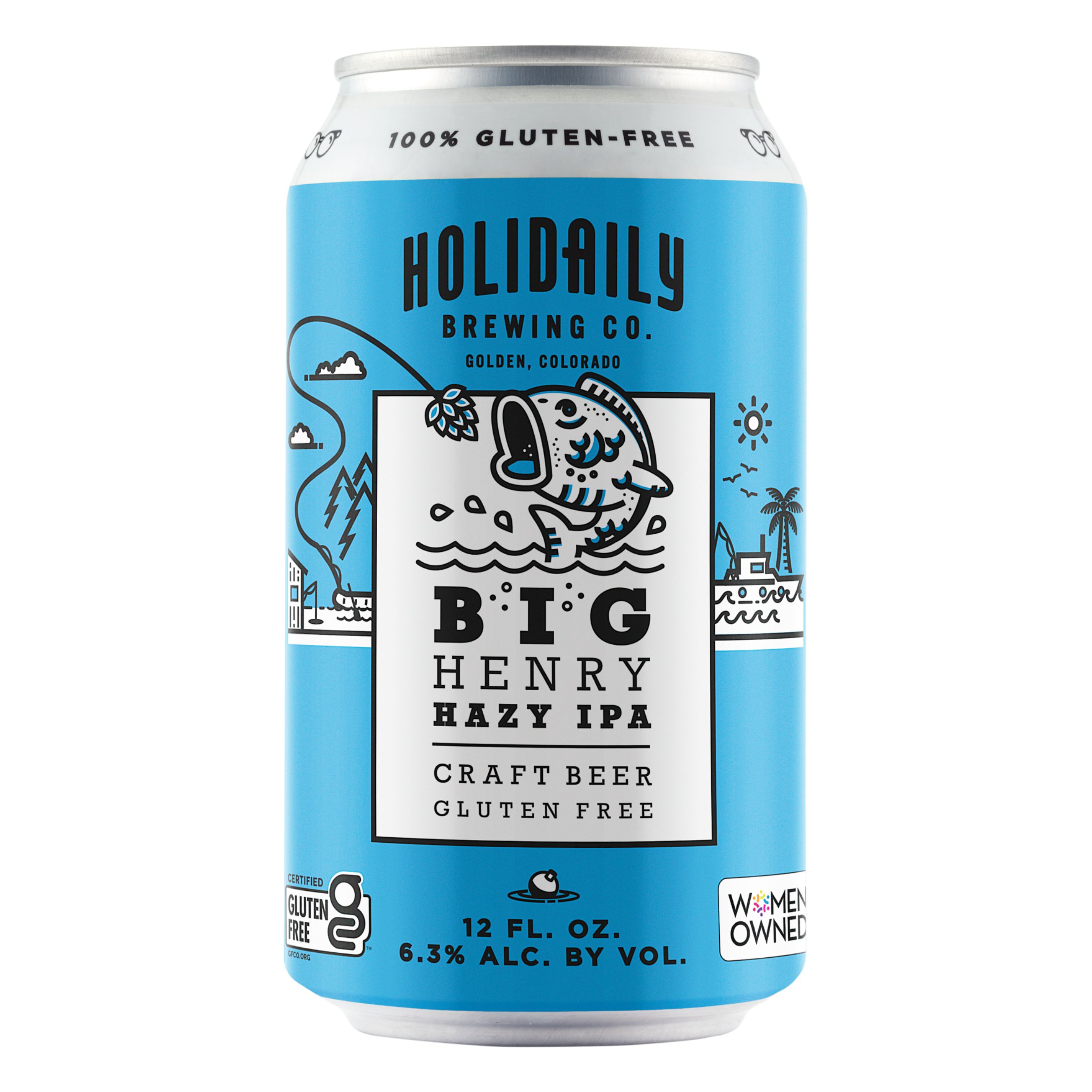 Holidaily Brewing Big Henry Hazy IPA Gluten Free 12 Oz Can - Shop Beer ...