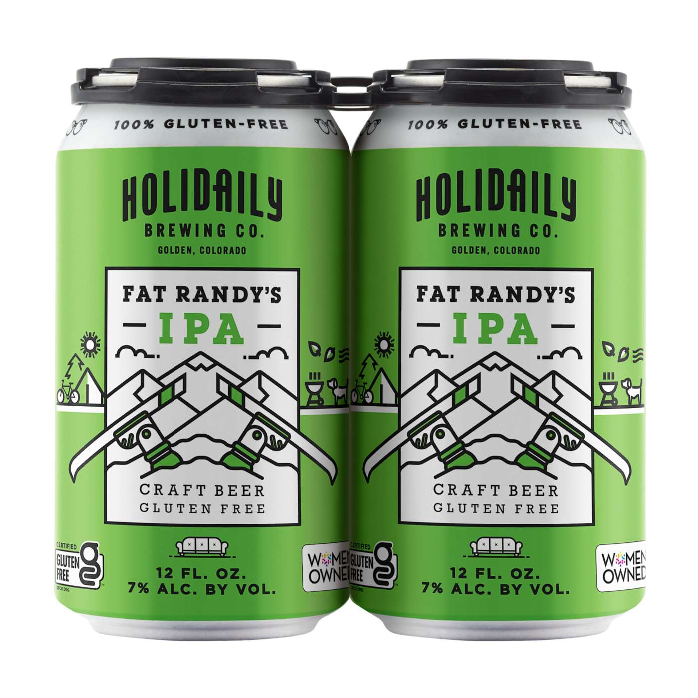 Holidaily Brewing Co. Fat Randy's IPA Gluten-Free 12 oz Cans; image 1 of 2