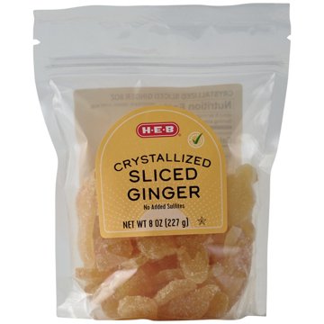 H-E-B Dried Crystallized Sliced Ginger, 8 oz