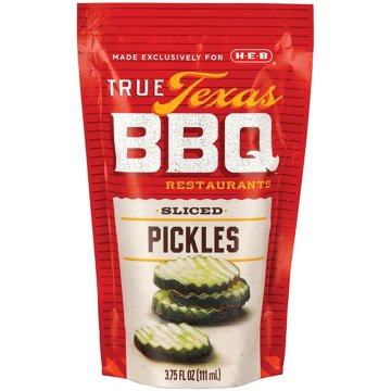True Texas BBQ Sliced Pickles, 3.75 oz