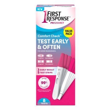 First Response Comfort Check Pregnancy Tests, 8 ct