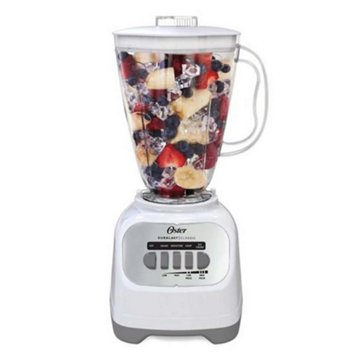 Oster Classic Series 5-Speed Blender with Plastic Jar - White, 6 cup