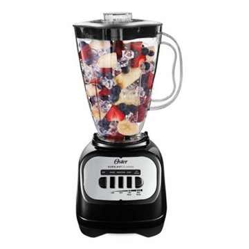 Oster Classic Series 5-Speed Blender with Plastic Jar - Black, 6 cup