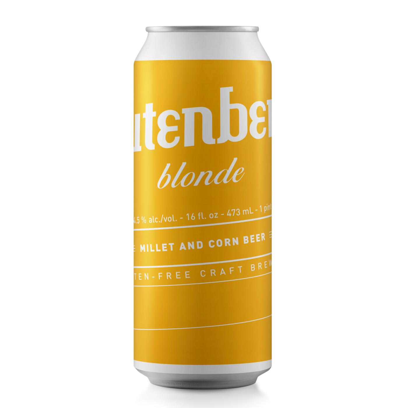 Glutenberg GlutenFree Blonde Ale Beer 16 oz Cans Shop Beer at HEB