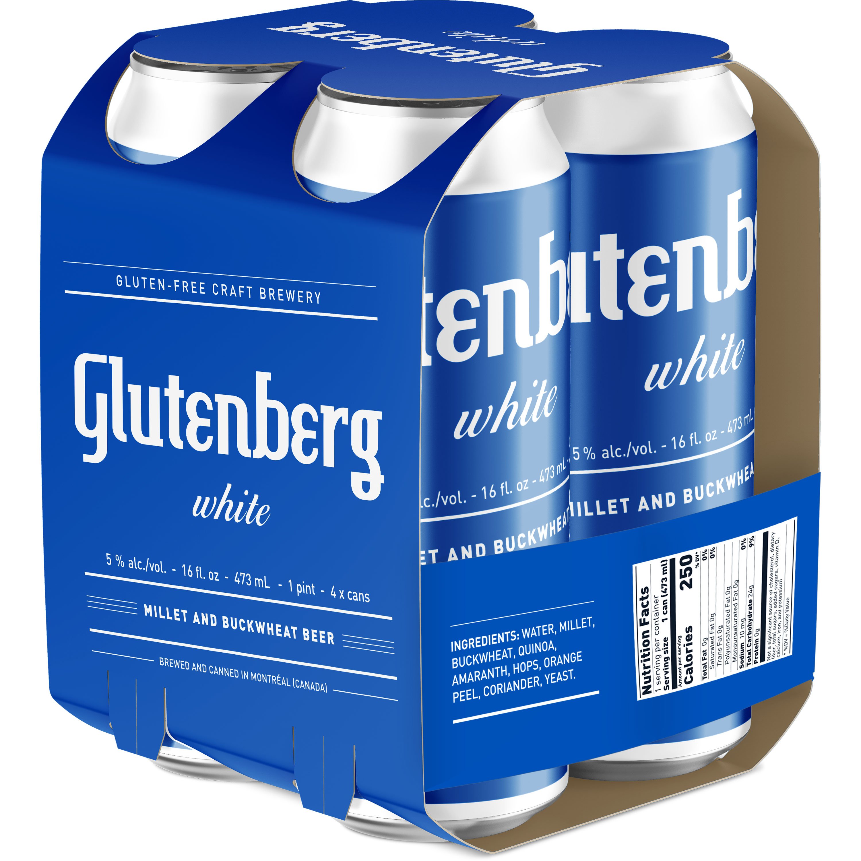 Glutenberg GlutenFree White Ale Beer, Can Shop Beer at HEB