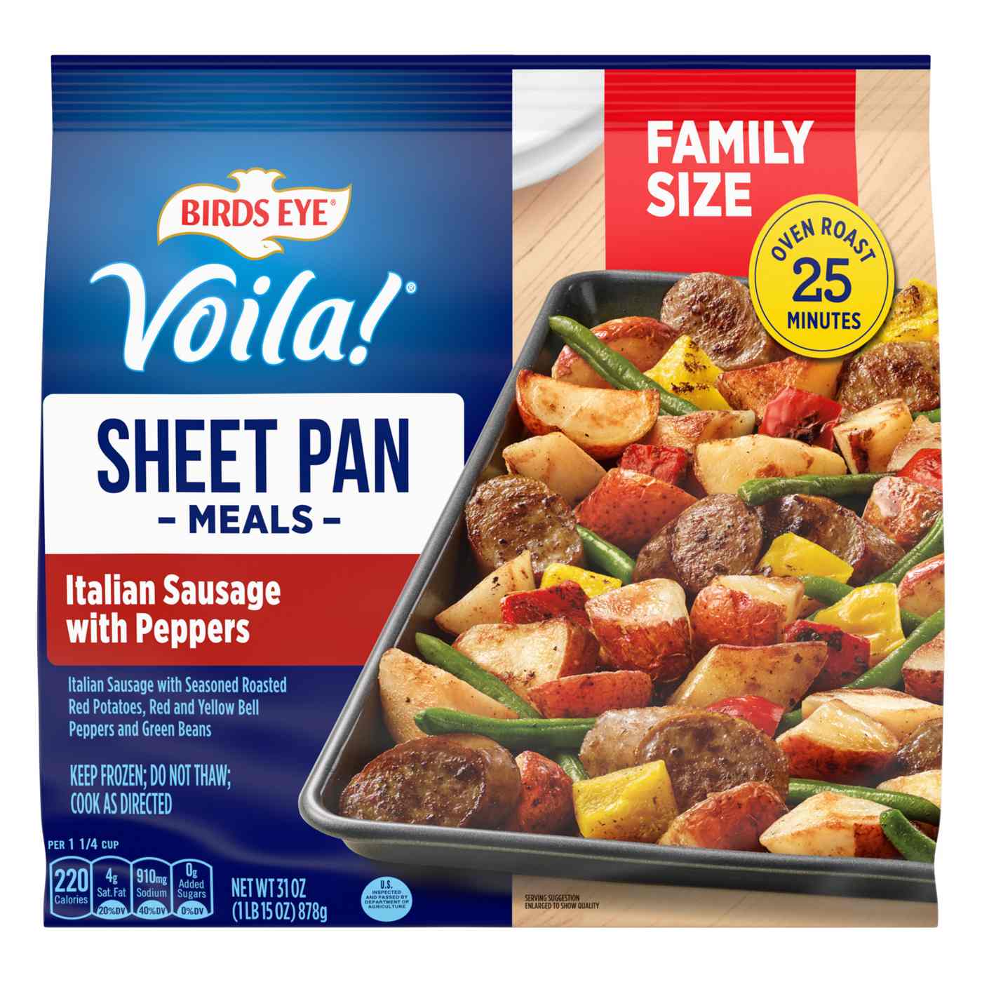 Birds Eye Voila! Italian Sausage & Peppers Frozen Sheet Pan Meal
