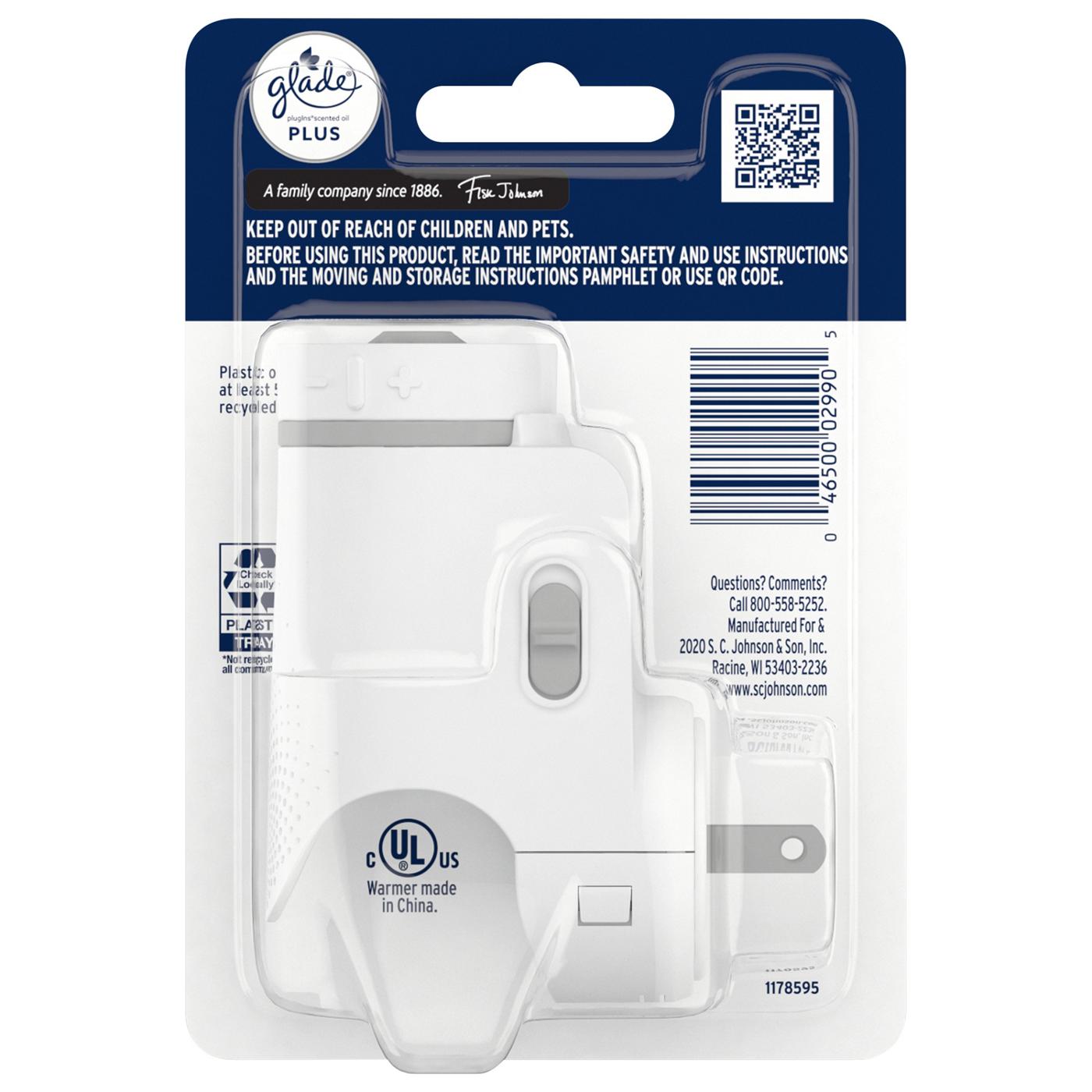 Glade PlugIns Scented Oil PLUS Air Freshener Oil Warmer with ScentNotice Technology; image 2 of 8