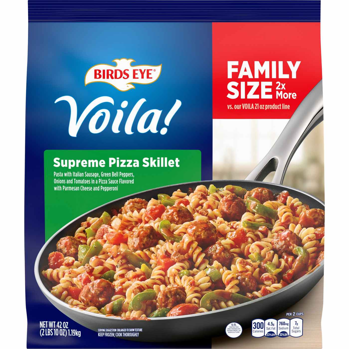 Birds Eye Voila! Supreme Pizza Frozen Skillet Meal - Family-Size; image 1 of 7