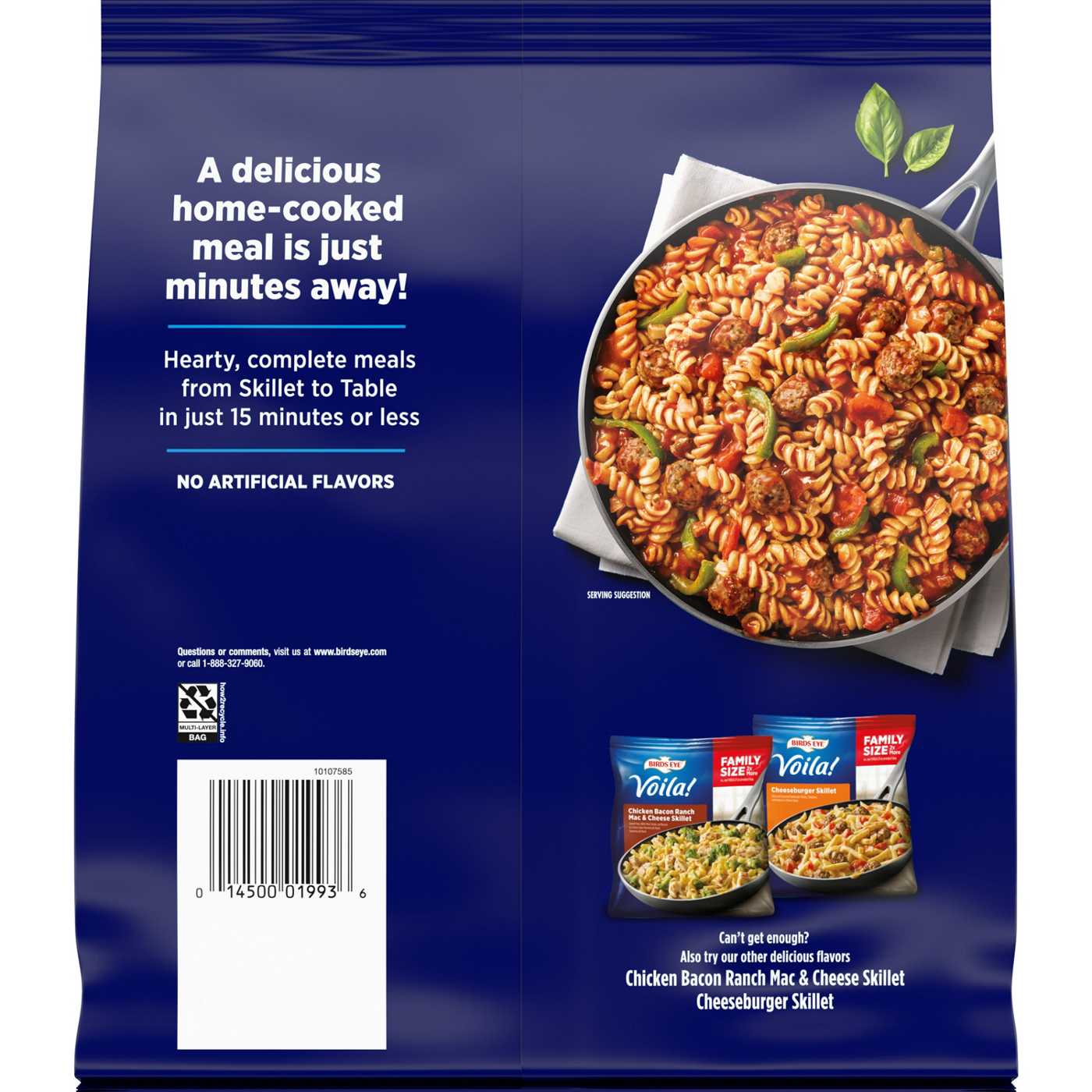 Birds Eye Voila! Supreme Pizza Frozen Skillet Meal - Family-Size; image 7 of 7