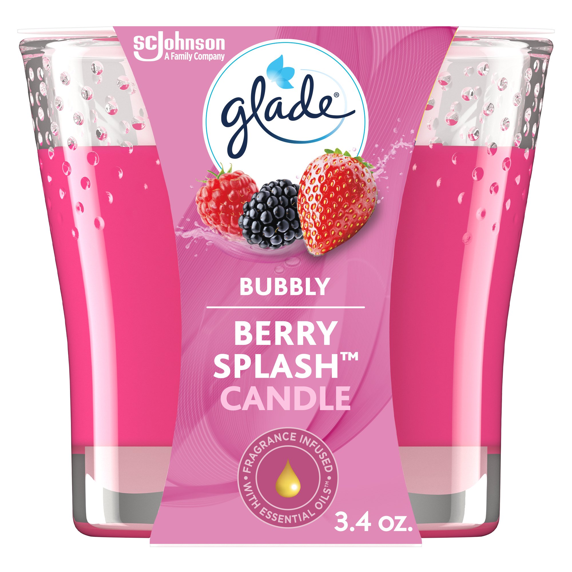 Glade Bubbly Berry Splash Candle Shop Scented Oils & Wax at HEB