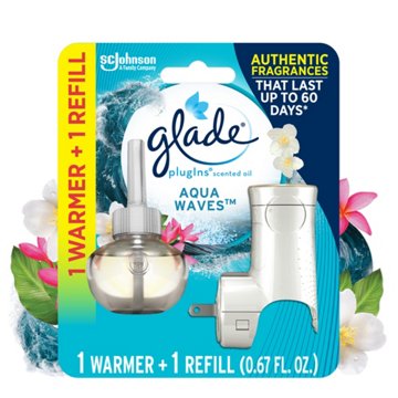 Glade PlugIns Warmer & Scented Oil Refill - Aqua Waves
