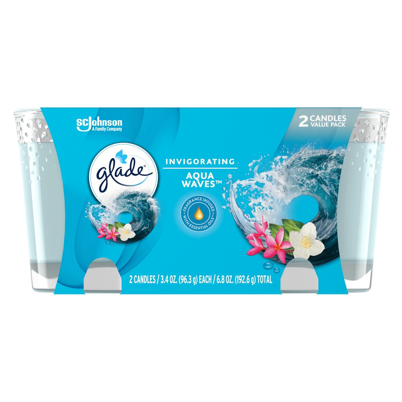 Glade Aqua Waves Candles; image 1 of 3