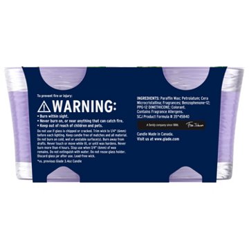 Glade Tranquil Lavender & Aloe Candles, 2 pk