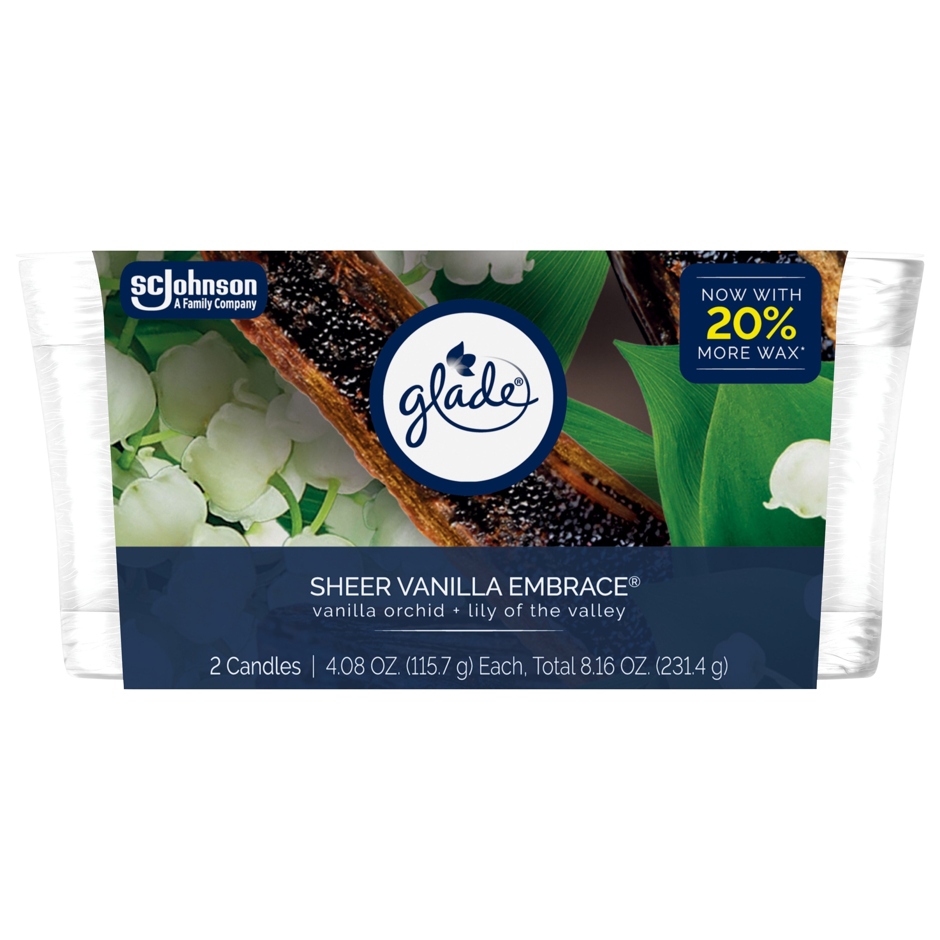 Glade Sheer Vanilla Embrace Candles Shop Air Fresheners & Candles at