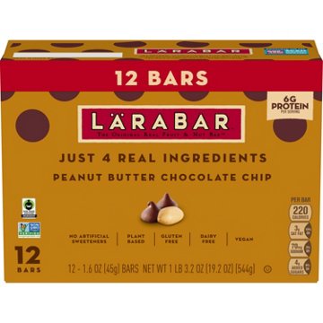 LÄRABAR Fruit & Nut Snack Bars - Peanut Butter Chocolate Chip