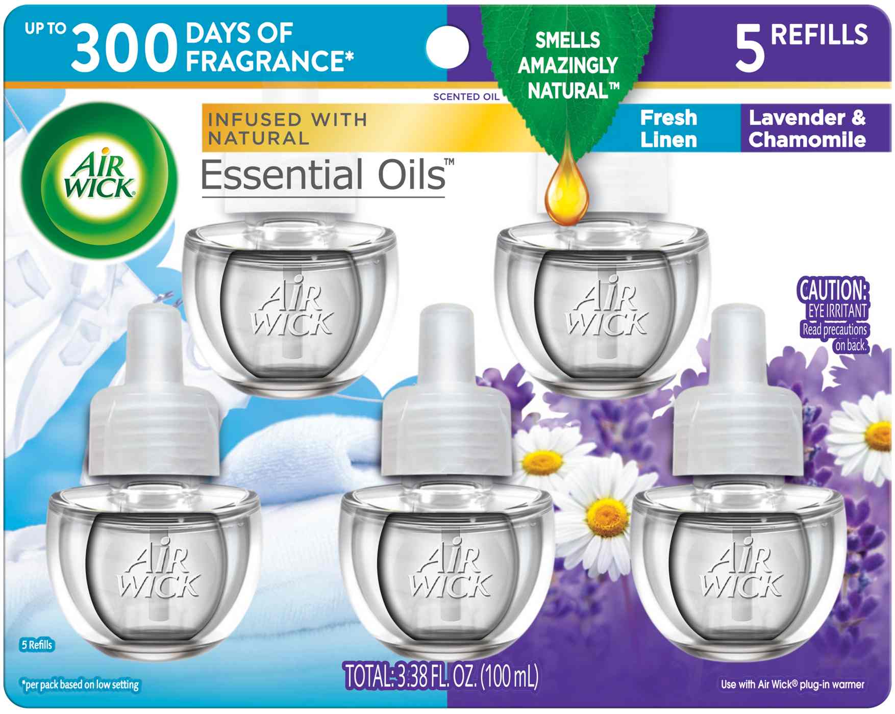 Air Wick Scented Oil Refill, Plug In Air Freshener, Fresh Linen and Lavender; image 1 of 8