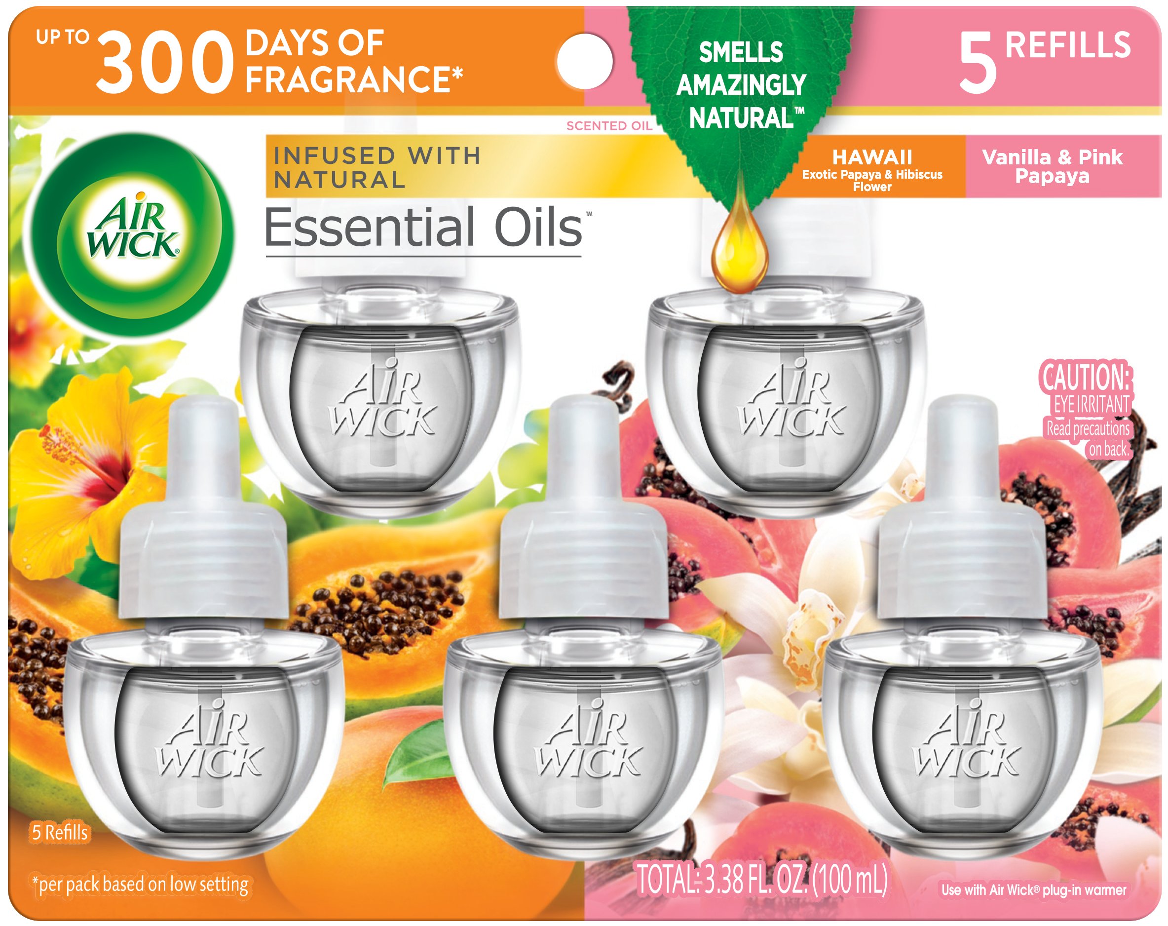 Air Wick Scented Oil Refills Vanilla & Pink Papaya & Hawaii Shop