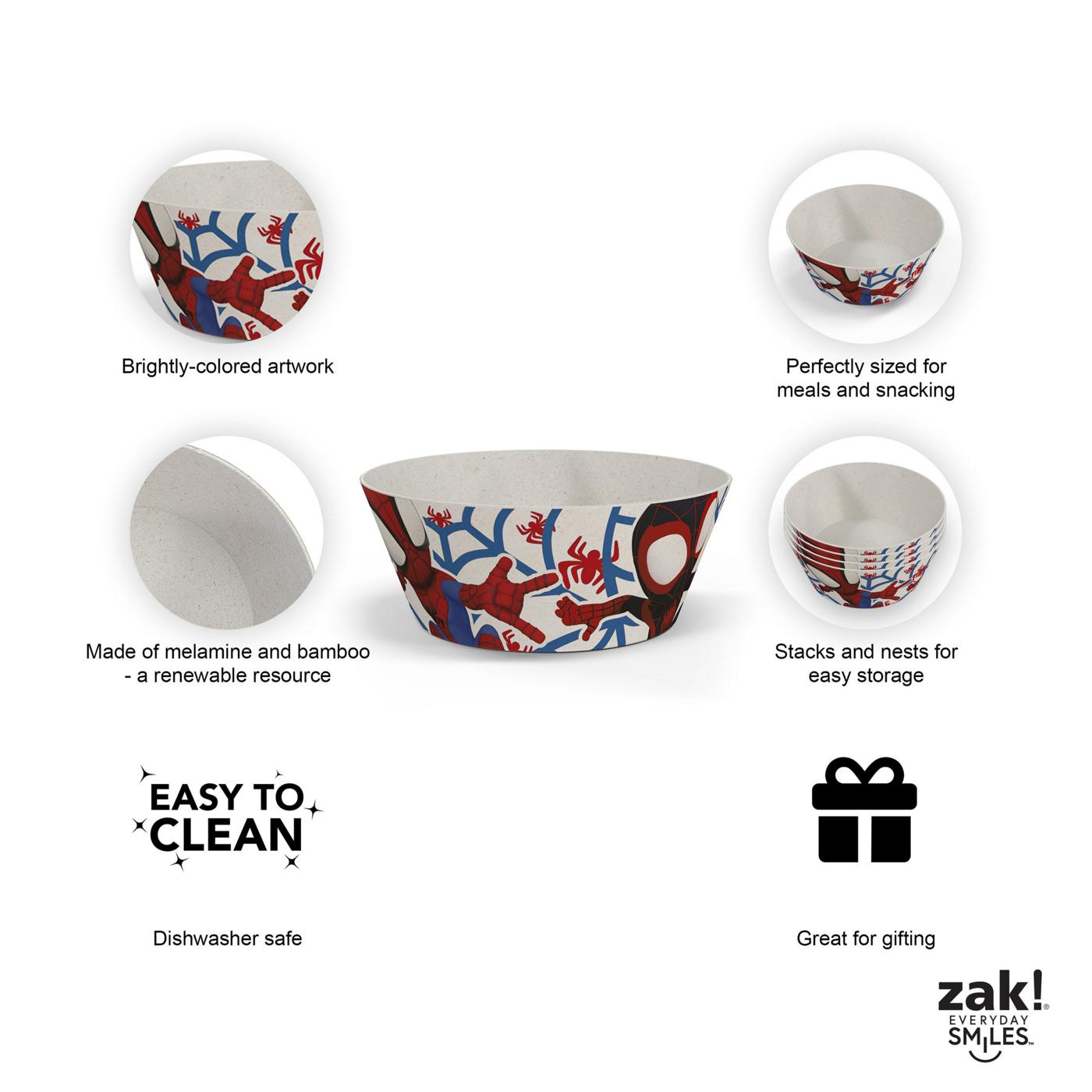 Zak! Designs Spider-Man Bowl; image 4 of 5