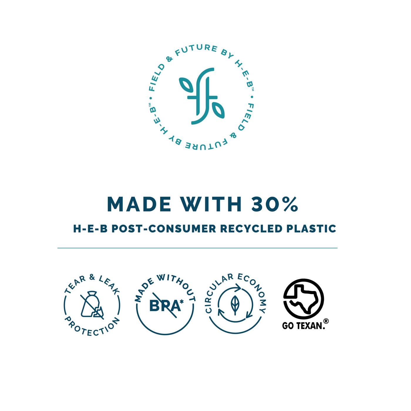 Field & Future by H-E-B Clear Bags for Recyclables, 30 Gallon; image 4 of 5