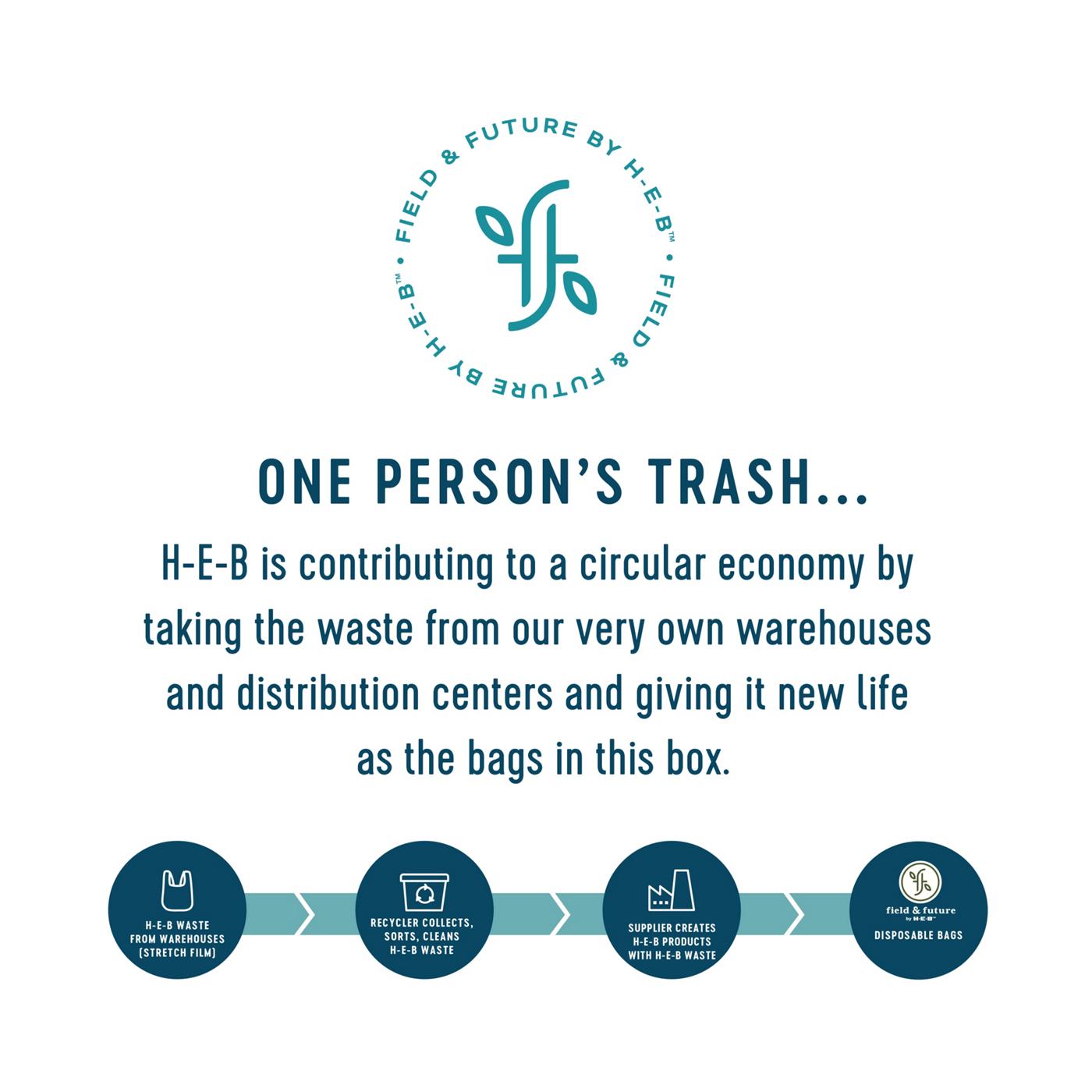 Field & Future by H-E-B Clear Bags for Recyclables, 30 Gallon; image 5 of 5