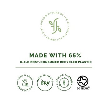 Field & Future by H-E-B Tall Kitchen Drawstring Trash Bags, 13 Gallon, 40 ct