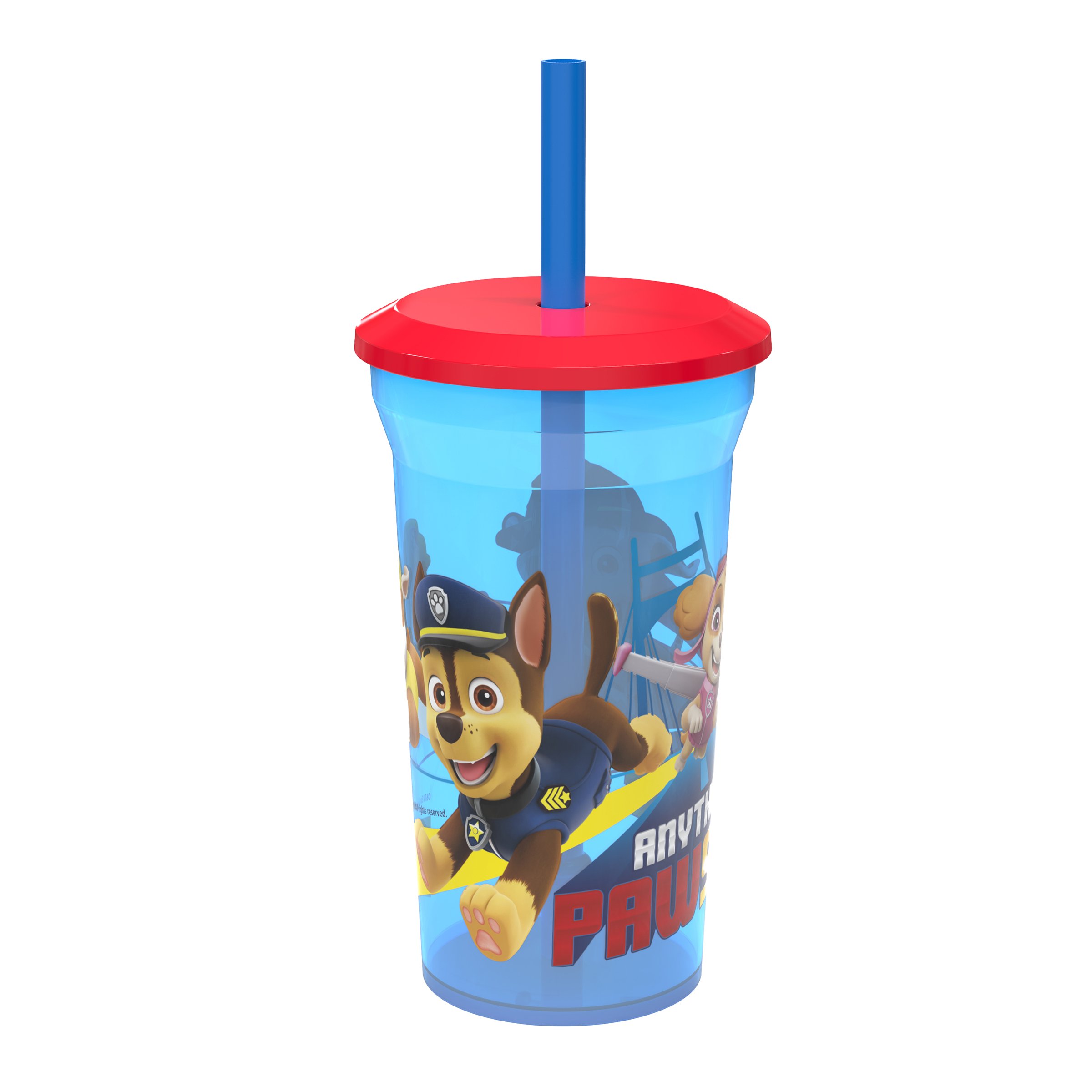 CHILDRENS TODDLERS PAW PATROL 4 SET PLASTIC TUMBLERS BEAKERS CUPS KITCHEN LUNCH 