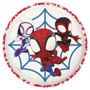 Zak Designs Spider-Man Melamine Kids Plate, 8''