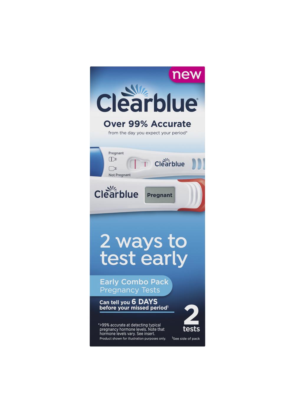 Clearblue Pregnancy Test Combo Pack - Digital with Smart Countdown & Rapid Detection; image 1 of 3