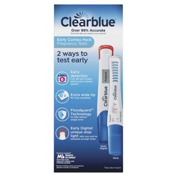 Clearblue Pregnancy Test Combo Pack - Digital with Smart Countdown & Rapid Detection, 2 ct