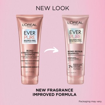 L'Oréal Paris EverPure Sulfate Free Colore Care Bond Repair Strengthening Shampoo, 6.8 oz