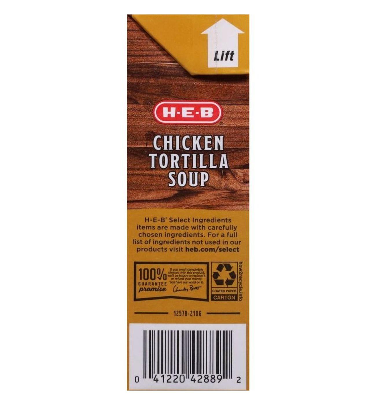 H-E-B Chicken Tortilla Soup; image 3 of 9