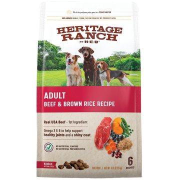Heritage Ranch by H-E-B Adult Dry Dog Food - Beef & Brown Rice