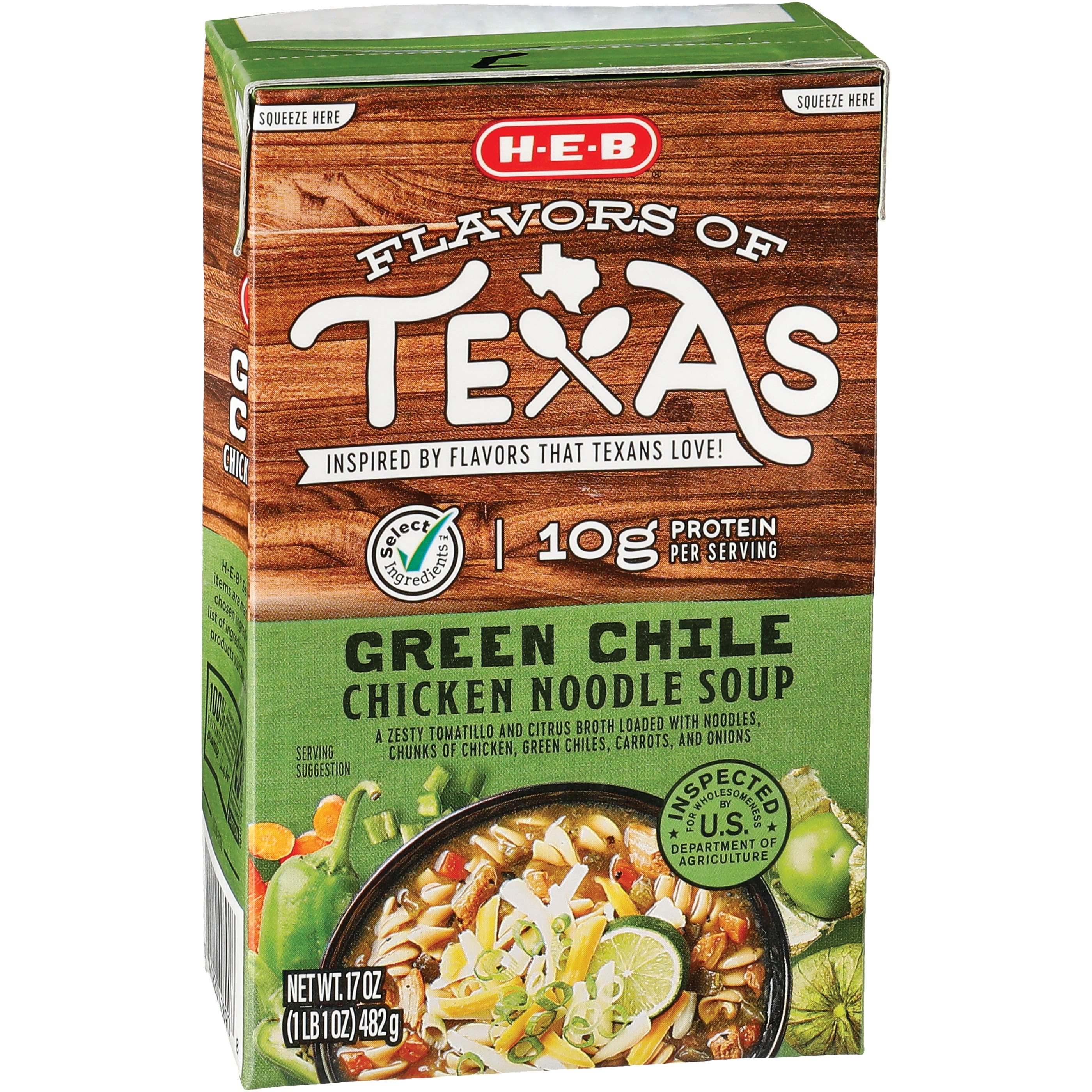 H-E-B Green Chile Chicken Noodle Soup - Shop Soups & Chili At H-E-B