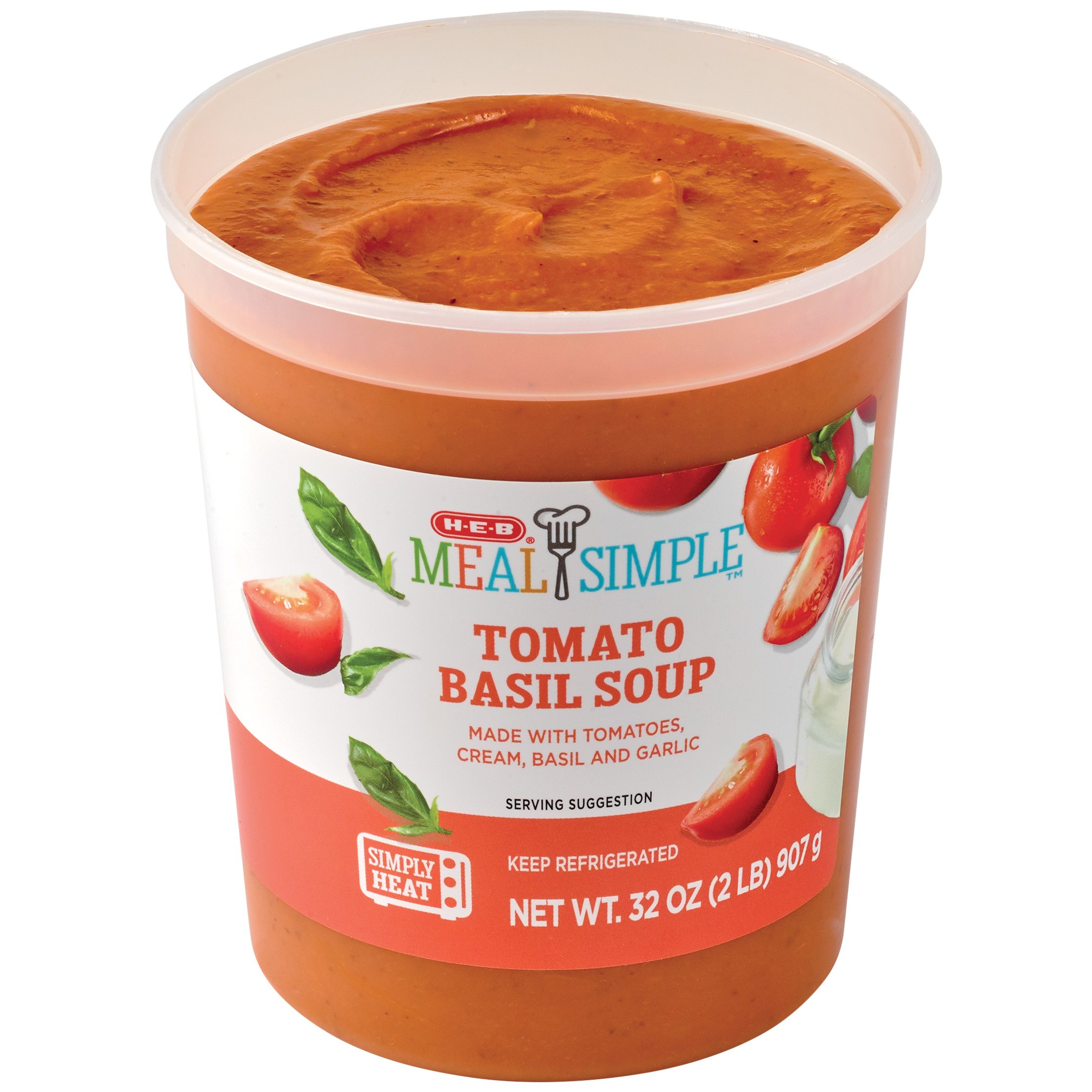 Meal Simple By H-E-B Tomato Basil Soup - Family Size - Shop Soup At H-E-B