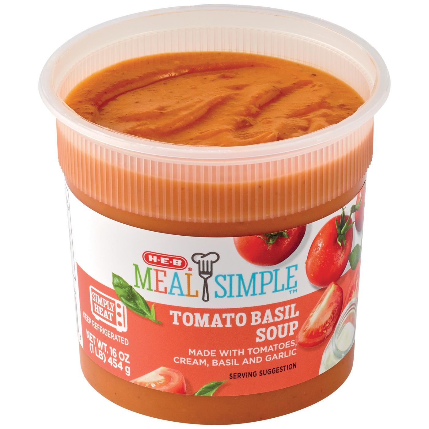Meal Simple by H-E-B Tomato Basil Soup; image 1 of 2