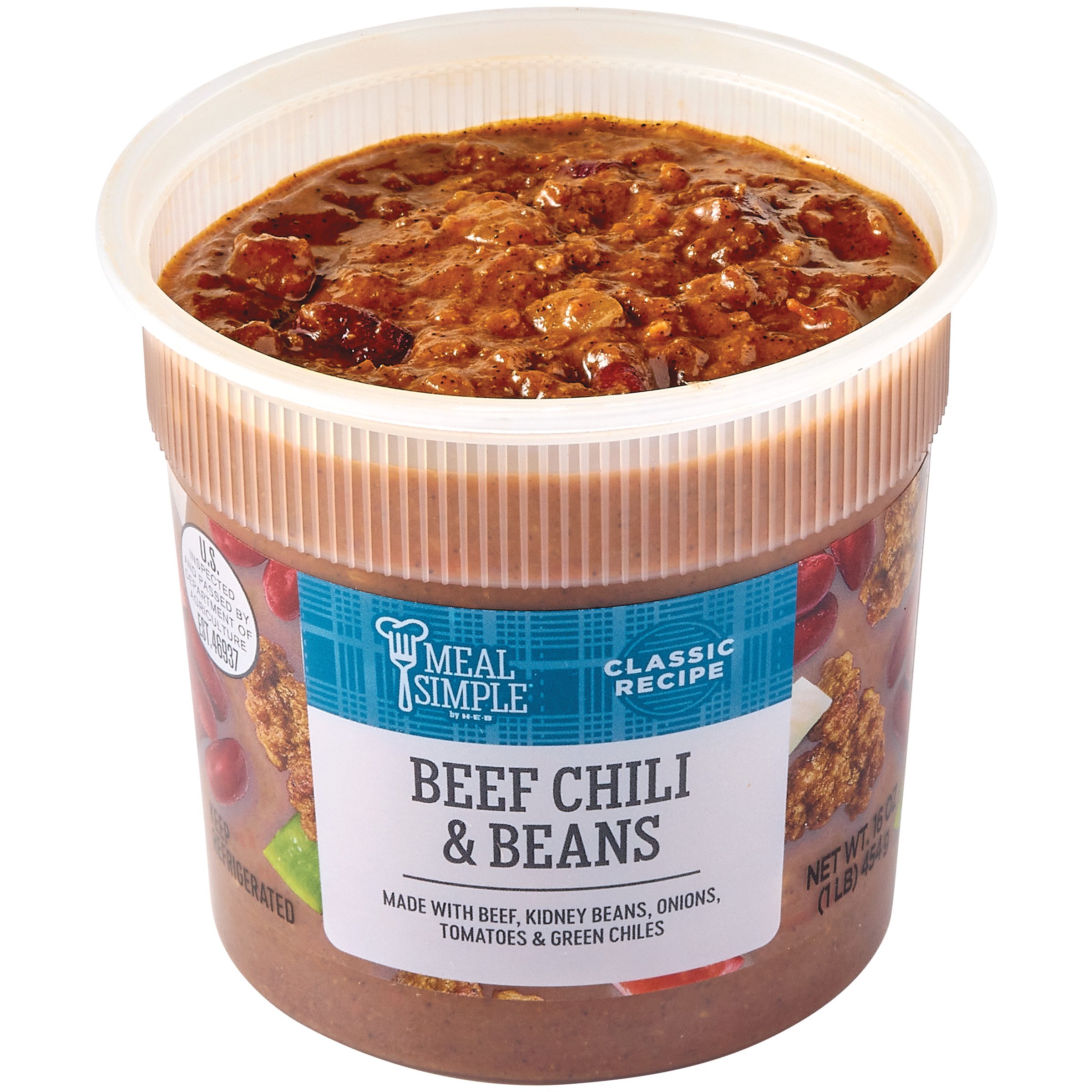 Meal Simple By H-E-B Beef Chili With Beans - Shop Soup At H-E-B