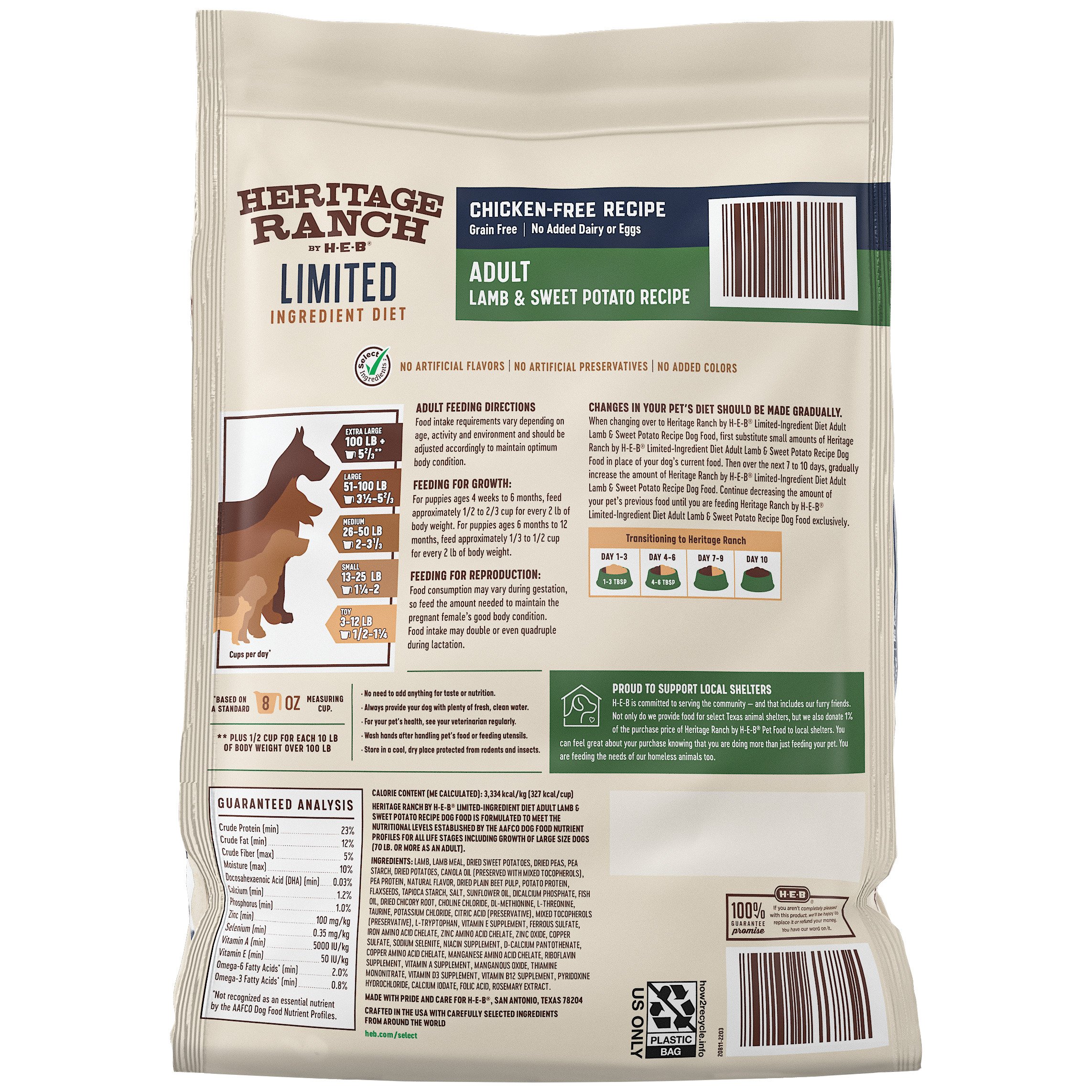 Heb heritage hotsell ranch dog food