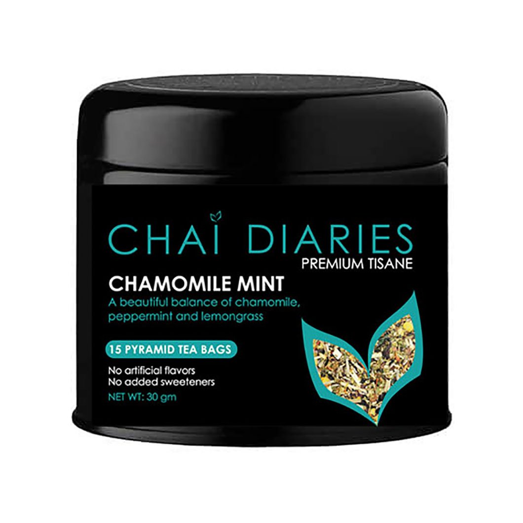 Chai Diaries Chamomile Mint Herbal Pyramid Tea Bags Shop Tea at HEB