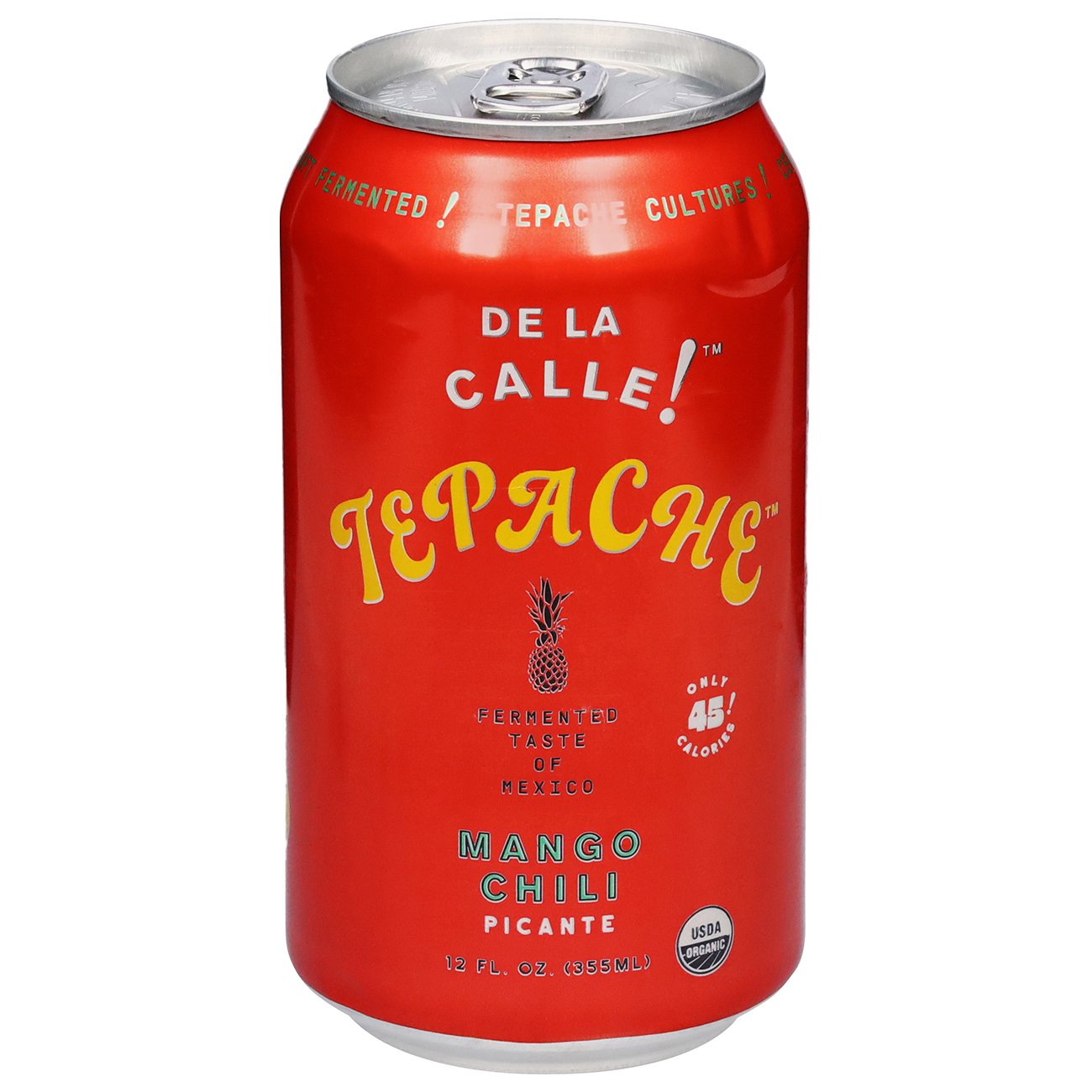 De La Calle! Tepache Probiotic Soda - Mango Chili, 12 oz