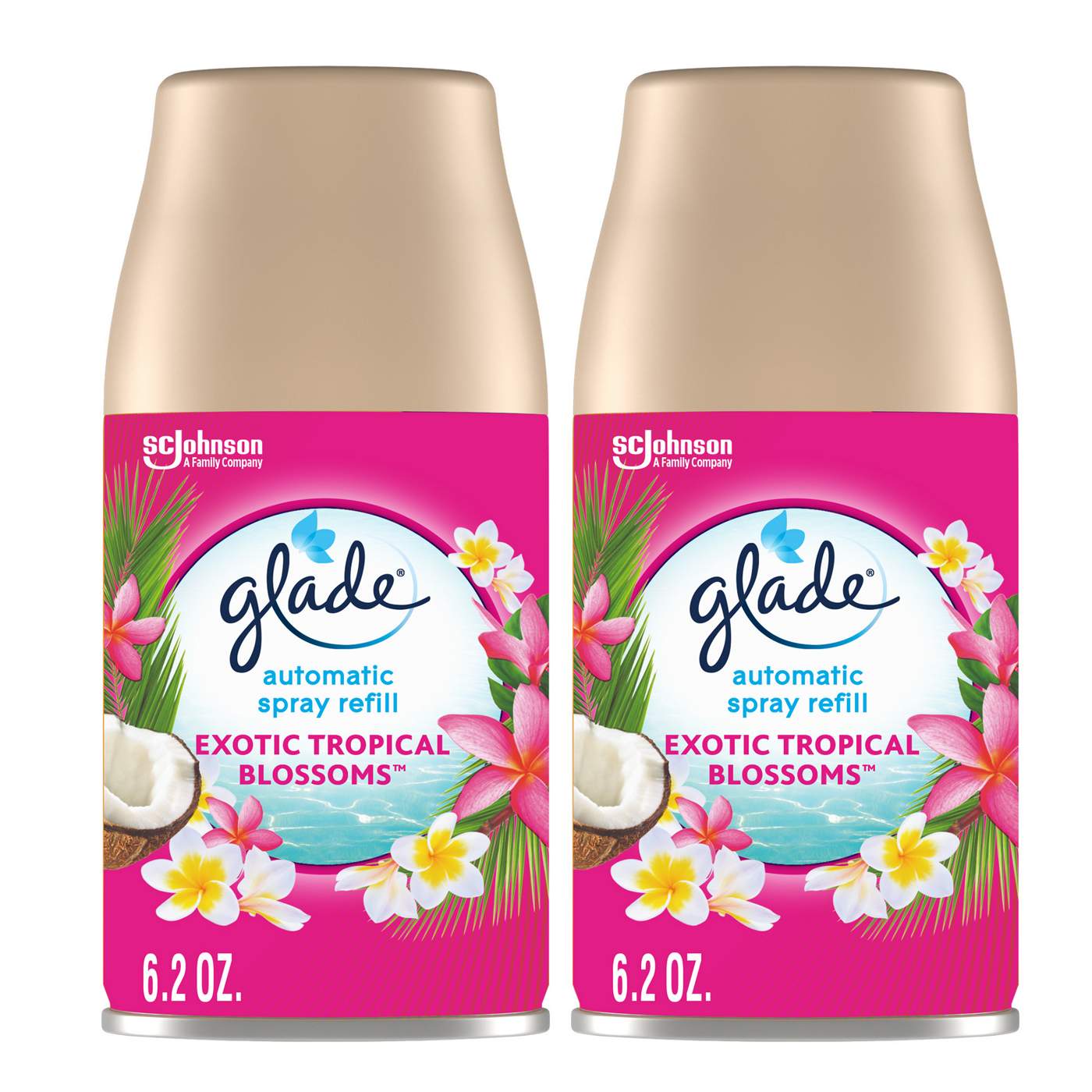 Glade Automatic Spray Refill, Value Pack - Exotic Tropical Blossoms; image 1 of 2