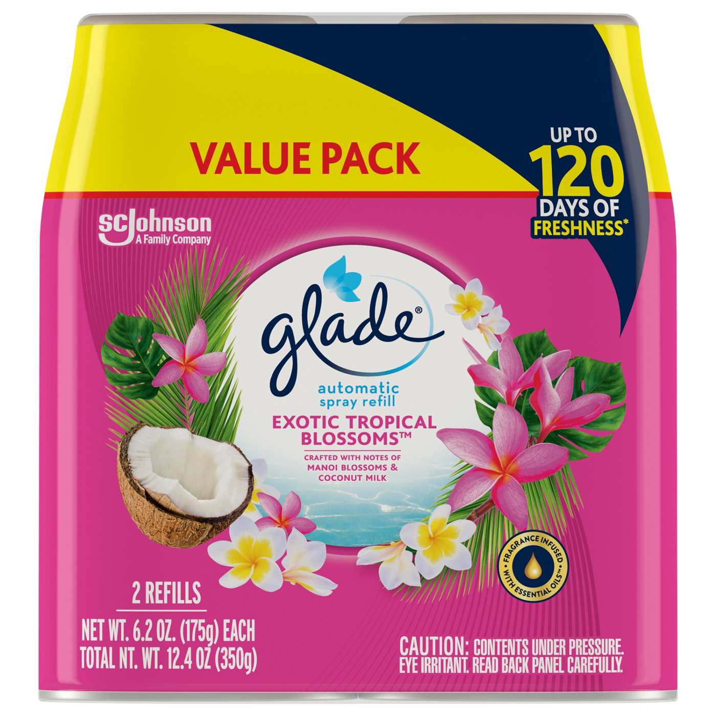 Glade Automatic Spray Refill, Value Pack - Exotic Tropical Blossoms; image 2 of 3