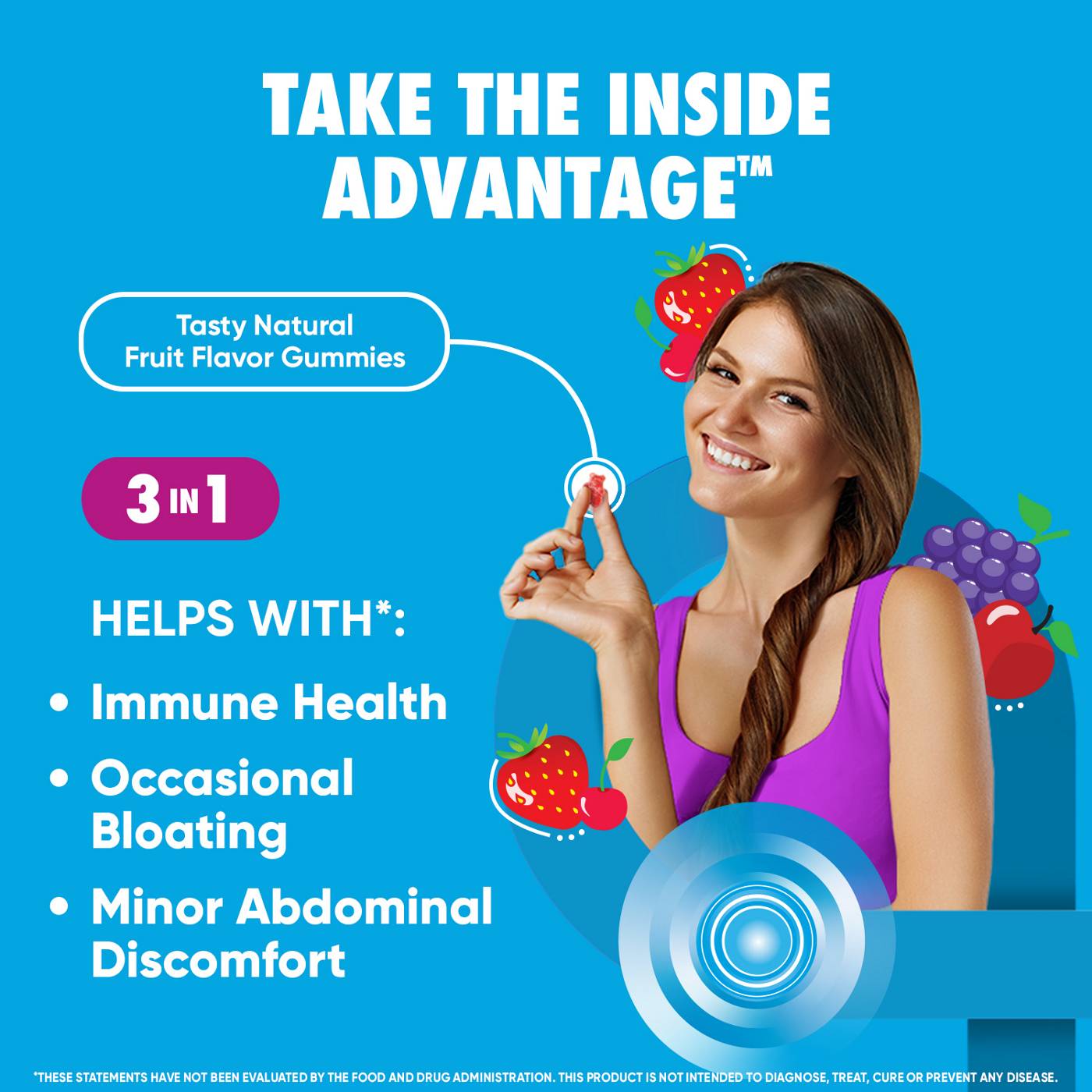 Digestive Advantage Daily Probiotics Blend Gummies - Superfruit; image 3 of 9