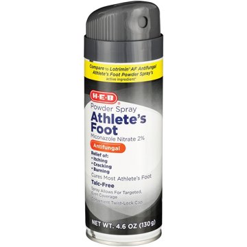 H-E-B Powder Spray Athlete's Foot Miconazole Nitrate 2%, 4.6 oz