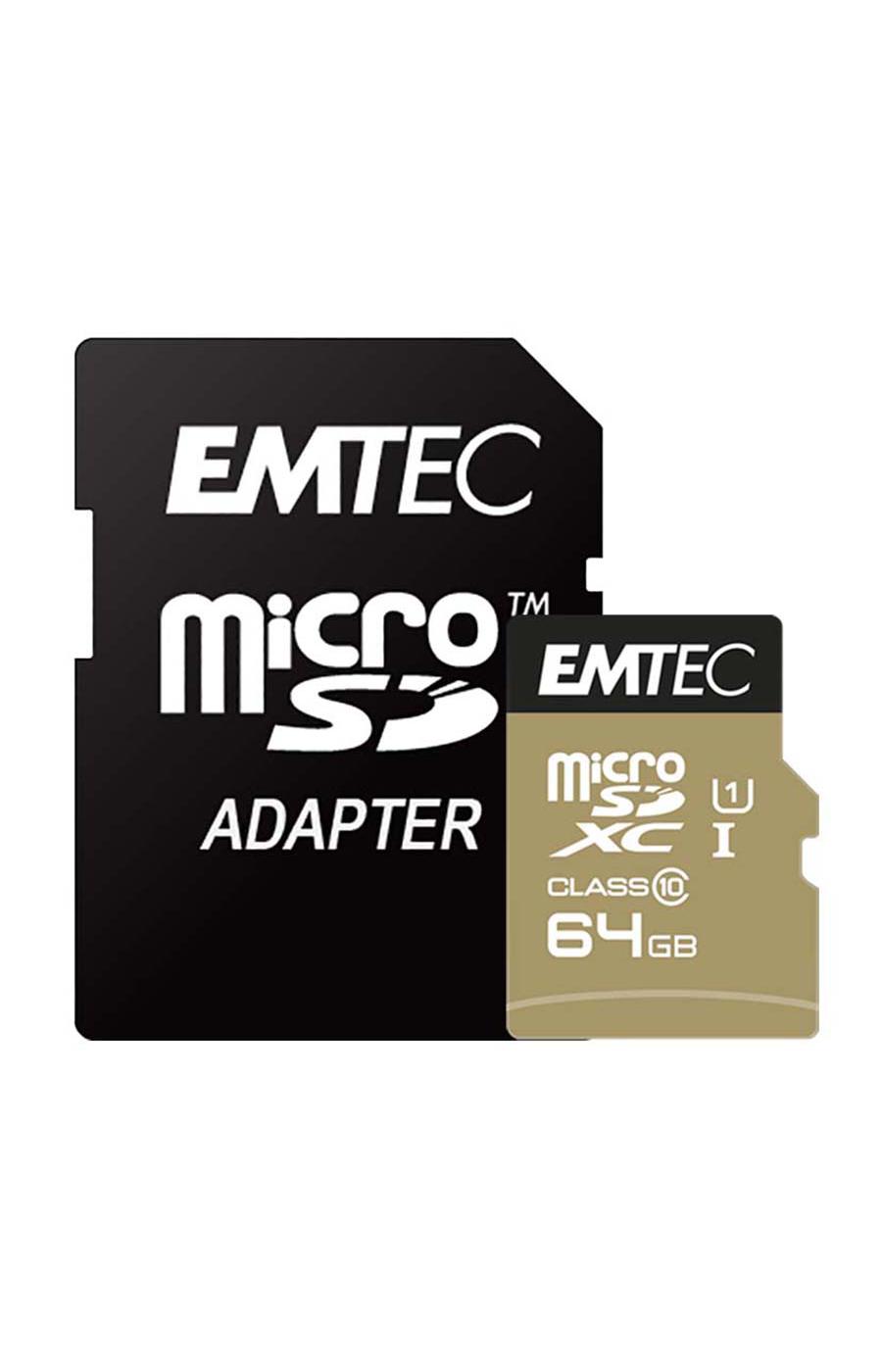 Emtec MicroSD Memory Card with Adapter; image 1 of 2