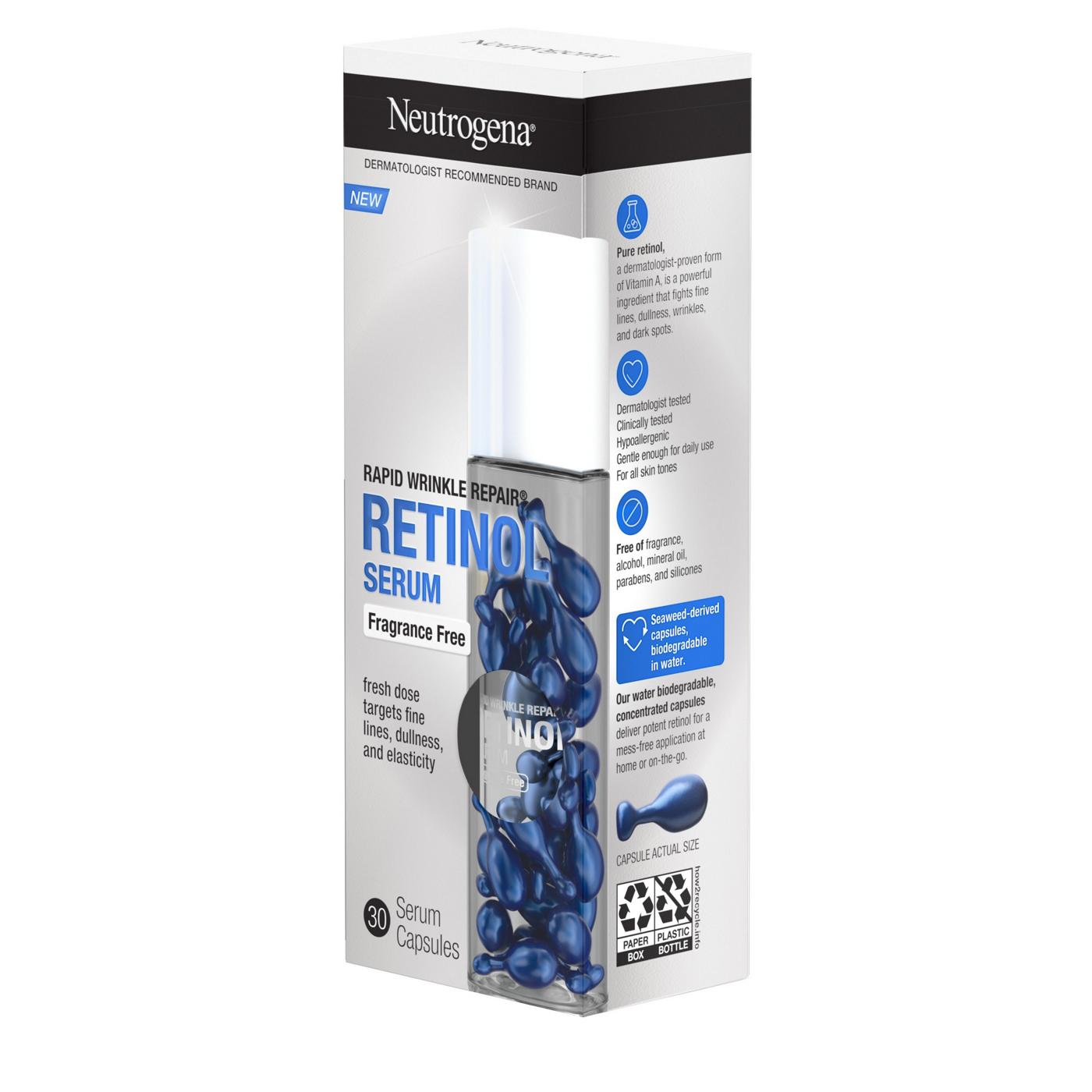 Neutrogena Rapid Wrinkle Repair Retinol Face Serum Capsules; image 3 of 7